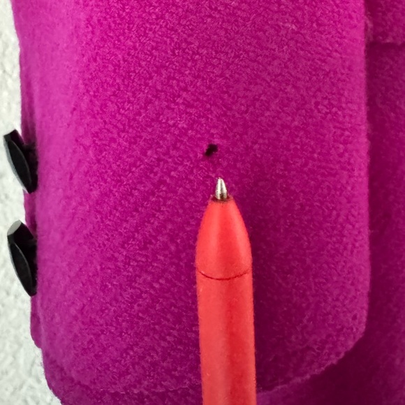 Vintage Valentino Miss V Fuchsia Double-breasted Wool Blazer Jacket - Picture 7 of 7